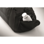 Borsa sportiva in nylon con fascia per trolley e tracolla 20L color nero quinta vista fotografica