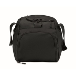 Borsa sportiva in nylon con fascia per trolley e tracolla 20L color nero ottava vista