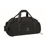 Borsa sportiva in nylon con fascia per trolley e tracolla 20L color nero vista principale