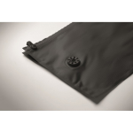 Borsa di compressione sottovuoto in poliestere con valvola e doppia chiusura 10L color nero quarta vista fotografica