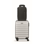 Zaino per laptop con dettagli in PU e fascia per trolley 15'' color nero decima vista