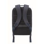 Zaino per laptop con dettagli in PU e fascia per trolley 15'' color blu nona vista