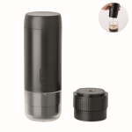 Macchina da caffè portatile per caffè macinato e capsule compatibili 1.800mAh color nero