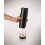 Macchina da caffè portatile per caffè macinato e capsule compatibili 1.800mAh color nero vista fotografia