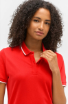 Polo unisex in cotone con riga a contrasto 200g/m² SOL'S PALERMO color rosso terza vista