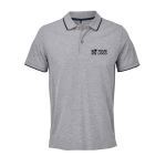 Polo unisex in cotone con riga a contrasto 200g/m² SOL'S PALERMO color grigio vista area di stampa