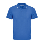 Polo unisex in cotone con riga a contrasto 200g/m² SOL'S PALERMO color blu reale