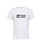 T-shirt sport da bambino in poliestere riciclato 150 g/m² SOL'S SPRINT color bianco vista area di stampa