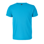 T-shirt sport da bambino in poliestere riciclato 150 g/m² SOL'S SPRINT color azzurro ciano