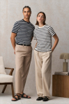 T-shirt donna in cotone biologico con taglio moderno 150 g/m² SOL'S LEGEND color bianco/blu terza vista