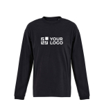T-shirt unisex in cotone riciclato stile oversize 220 g/m² SOL'S LEGACY color nero vista area di stampa