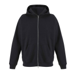 Felpa unisex in cotone con cappuccio e zip 450 g/m² SOL'S LEGACY color nero