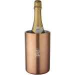 Raffreddavino a doppia parete in acciaio inox color rosa vista con logo stampato 2