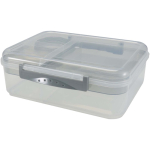 Portapranzo in plastica con vari scomparti 1.45L color grigio chiaro