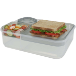 Portapranzo in plastica con vari scomparti 1.45L color grigio chiaro seconda vista