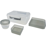 Portapranzo in plastica con vari scomparti 1.45L color grigio chiaro terza vista