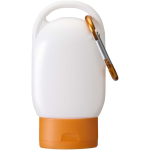 Crema solare SPF 30 con moschettone integrato e aroma alla vaniglia 30ml color arancione terza vista frontale