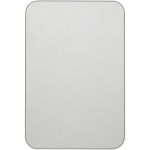 Power bank magnetica compatta con ricarica wireless 5.000 mAh color argento seconda vista frontale