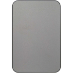 Power bank magnetica compatta con ricarica wireless 5.000 mAh color argento brillante seconda vista frontale