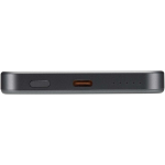 Power bank magnetica compatta con ricarica wireless 5.000 mAh color argento brillante vista dettaglio 1