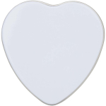 Candela in latta a forma di cuore al profumo di vaniglia 40g color bianco seconda vista frontale