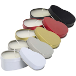 Candela in latta a forma di cuore al profumo di vaniglia 40g color bianco seconda vista in vari colori