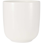 Teiera con due tazze in ceramica per il servizio del tè 600ml color bianco terza vista frontale