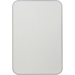 Caricatore portatile magnetico in alluminio riciclato 10.000 mAh color argento seconda vista frontale