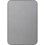 Caricatore portatile magnetico in alluminio riciclato 10.000 mAh color argento brillante seconda vista frontale