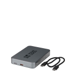 Caricatore portatile magnetico in alluminio riciclato 10.000 mAh vista area di stampa