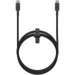 Cavo USB-C in nylon intrecciato con ricarica rapida Xtorm 100W color nero seconda vista frontale