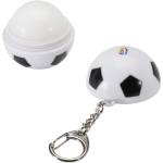 Portachiavi con balsamo labbra a forma di pallone da calcio SPF 15 vaniglia color nero