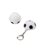 Portachiavi con balsamo labbra a forma di pallone da calcio SPF 15 vaniglia vista area di stampa