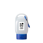 Gel mani portatile con moschettone e profumo agrumato 30ml vista area di stampa