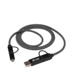 Cavo magnetico 5 in 1 fino a 100cm con ricarica rapida 65W vista area di stampa