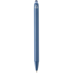 Penna a sfera in plastica riciclata a doppia iniezione con inchiostro blu color blu mare seconda vista posteriore