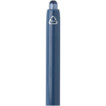 Penna a sfera in plastica riciclata a doppia iniezione con inchiostro blu color blu mare vista dettaglio 1