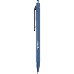 Penna a sfera in plastica riciclata a doppia iniezione con inchiostro blu color blu mare