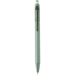 Penna a sfera in plastica riciclata a doppia iniezione con inchiostro blu color verde jeansato
