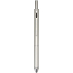 Penna 4 in 1 in acciaio inox con portamine e vari inchiostri color argento