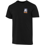 T-shirt unisex a maniche corte in cotone biologico 160 g/m2 Elevate color nero vista con stampa serigrafica