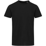 T-shirt unisex a maniche corte con girocollo in cotone 200 g/m2 Elevate color nero seconda vista frontale