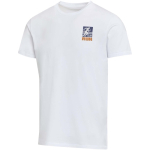 T-shirt unisex a maniche corte con girocollo in cotone 200 g/m2 Elevate color bianco vista con stampa serigrafica