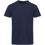 T-shirt unisex a maniche corte con girocollo in cotone 200 g/m2 Elevate color blu mare seconda vista frontale