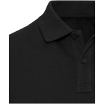 Polo unisex a maniche corte in cotone misto 220 g/m² Elevate color nero vista dettaglio 1