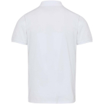 Polo unisex a maniche corte in cotone misto 220 g/m² Elevate color bianco seconda vista posteriore