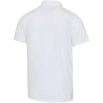 Polo unisex a maniche corte in cotone misto 220 g/m² Elevate color bianco terza vista posteriore
