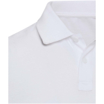 Polo unisex a maniche corte in cotone misto 220 g/m² Elevate color bianco vista dettaglio 1