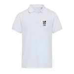 Polo unisex a maniche corte in cotone misto 220 g/m² Elevate vista area di stampa
