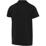 Polo unisex a maniche corte in cotone biologico certificato 180 g/m2 Elevate color nero terza vista posteriore